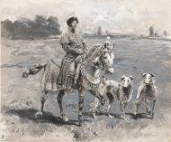 Доезжачий со сворою собак - © Русский музей, Санкт-Петербург