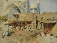 Самарканд. Эскиз - © Государственный музей изобразительных искусств Республики Татарстан