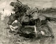 Всадник с лошадью