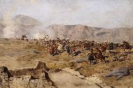 Схватка русских с горцами - © Музей-панорама «Бородинская битва»