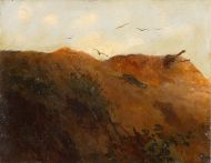 Павший солдат на склоне холма - © Музей-панорама «Бородинская битва»