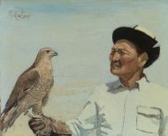 Человек с соколом