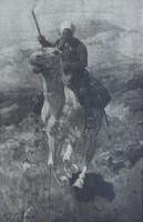 Черкесский всадник, скачущий галопом