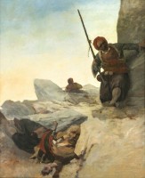 Черкесы в бою на Кавказском фронте в ходе Русско-турецкой войны