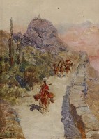 Горная дорога на Кавказе