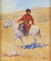 Казак на белой лошади