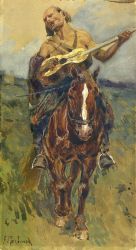 Всадник с гитарой на лошади - © Музей-панорама «Бородинская битва» Всадник с гитарой на лошади - © Музей-панорама «Бородинская битва»