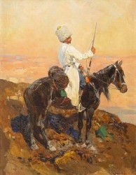 Кавказ. Горец в белой черкеске Кавказ. Горец в белой черкеске