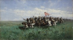 Отряд конников в степи - © ГАУК ЯО «Ярославский художественный музей» Отряд конников в степи - © ГАУК ЯО «Ярославский художественный музей»