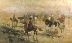 Переправа русского отряда через горную речку в 1855 году - © Военно-исторический музей артиллерии, инженерных войск и войск связи Переправа русского отряда через горную речку в 1855 году - © Военно-исторический музей артиллерии, инженерных войск и войск связи