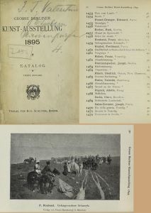 Каталог берлинской художественной выставки 1895 год