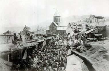 Вступление в Тифлис 17-го Егерского полка