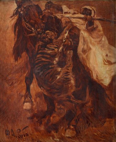 Нападение тигра на всадника - © Музей-панорама «Бородинская битва» Нападение тигра на всадника - © Музей-панорама «Бородинская битва»