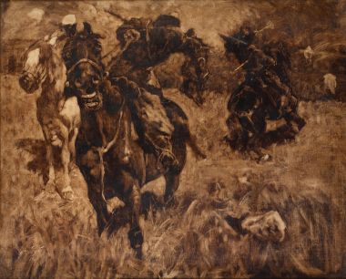 Скачущие всадники - © Музей-панорама «Бородинская битва» Скачущие всадники - © Музей-панорама «Бородинская битва»