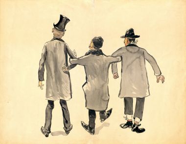 Три мужские фигуры - © Музей-панорама «Бородинская битва»