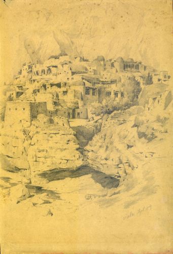 Город на Кавказе - © Музей-панорама «Бородинская битва» Город на Кавказе - © Музей-панорама «Бородинская битва»