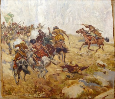 Штурм аула Ахульго - © Дагестанский музей изобразительных искусств им. П.С. Гамзатовой Штурм аула Ахульго - © Дагестанский музей изобразительных искусств им. П.С. Гамзатовой