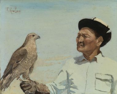 Человек с соколом
