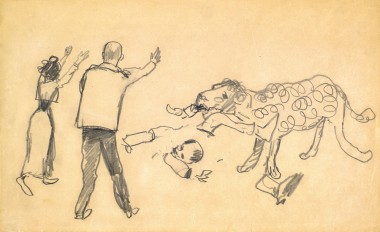 Две фигуры со львом - © Музей-панорама «Бородинская битва»