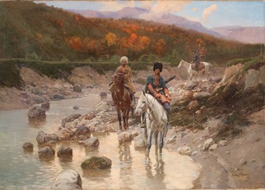 Казаки у горной речки - © Русский музей, Санкт-Петербург Казаки у горной речки - © Русский музей, Санкт-Петербург