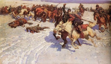 Бой на снегу Бой на снегу