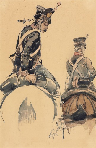 Два кавалерийских офицера Два кавалерийских офицера