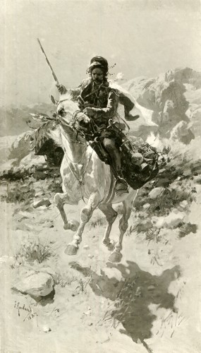 Всадник на белой лошади