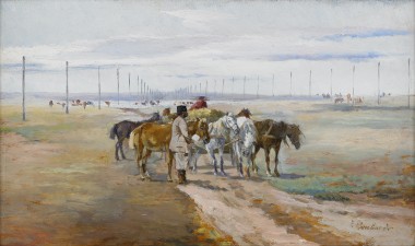 Крестьянин с лошадьми