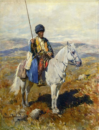 Черкесский всадник в горах