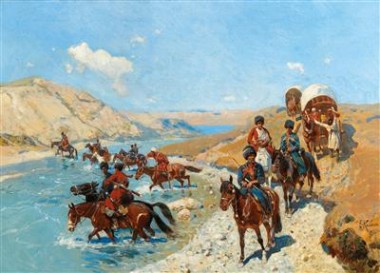 Переход через горную реку