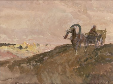 Русский крестьянин на телеге