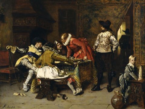 «Мушкетёры, играющие в шахматы в таверне». Национальный музей Западного искусства. Токио «Мушкетёры, играющие в шахматы в таверне». Национальный музей Западного искусства. Токио